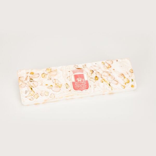 Barre de nougat tendre amandes et pistaches
