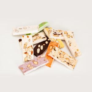 Barres de nougat tendre en vrac parfums variés (20g)