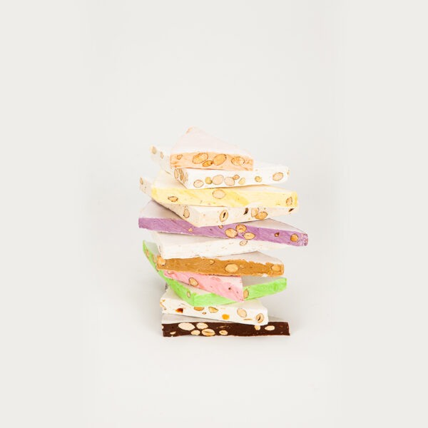 Nougat tendre en vrac parfums variés au kg