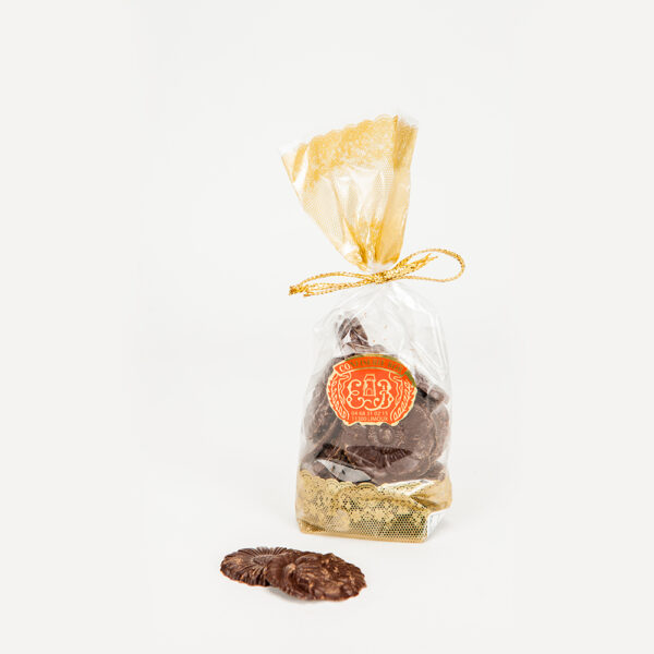 Sachet fleurs assortiment chocolat noir et lait (150g)