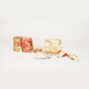Sachets fantaisie mélange de dominos de nougat tendre et touron